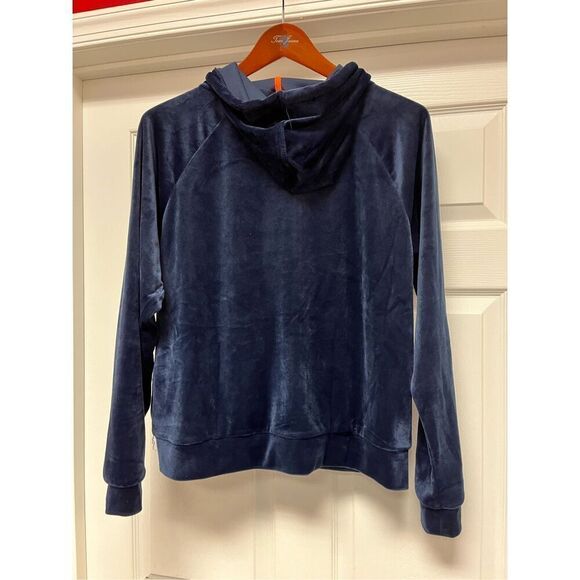 Colosseum Virginia Cavaliers Navy Velour Full Zip Up Hoodie sz. M EUC - Picture 5 of 6